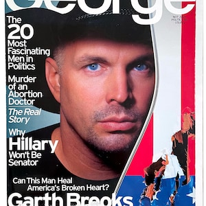GEORGE MAGAZINE - Garth Brooks (April 1999) Rare - John Kennedy Jr