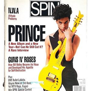 Vintage SPIN Magazine - Prince Cover - September 1991 Music Collectible