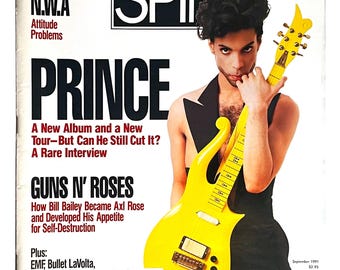 Vintage SPIN Magazine - Prince Cover - September 1991 Music Collectible