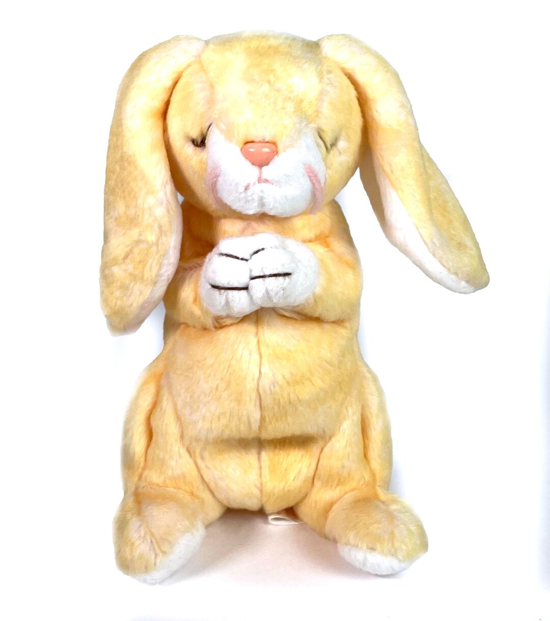 Baby Rabbit Praying Vintage TY Beanie Baby GRACE the Praying Bunny - No Tag - Easter Plush ...