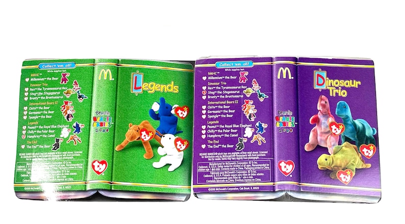 Vintage y2k TY Teenie Beanie Babies - McDonalds Legends Set of 2 immagine 2