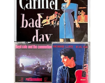 Post-Punk & New Wave Bundle, Carmel Vinyl, Lloyd Cole, Richard Lloyd cassettes, Lot of 3