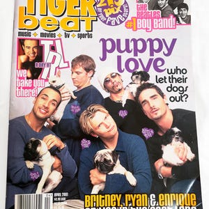 Tiger Beat - Backstreet Boys: Puppy Love (April 2001) Vintage TRL, Y2k Music