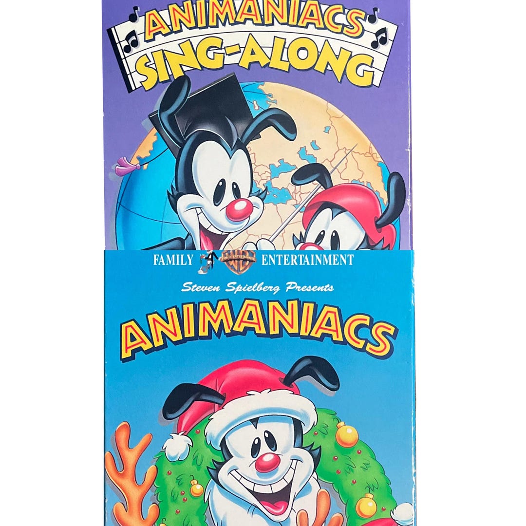 Vintage Animaniacs VHS Set - Sing-along Fun With Helloooo Holidays