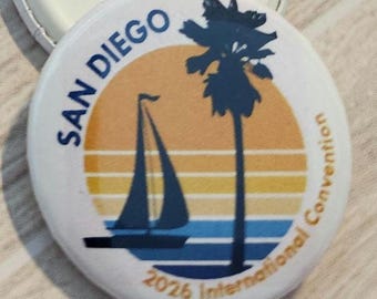 San Diego - 2026 Eternal Happiness International Conventions Button Pin 1.25