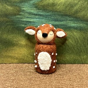 deer peg doll wooden deer toy forest school gift Montessori-inspired nature table deer gentle play wooden heirloom for kids handcrafted