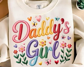 Daddy's Girl PNG, Butterfly Sublimation Design (Digital Download)