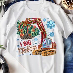 I Dig Christmas Png Excavator Christmas Pn Christmas Boy Png Christmas Kid PNG Tis The Season Png Preppy Christmas Png
Excavator Sublimation Construction Trucks Sublimation PNG Christmas Boys 
Christmas Excavator png