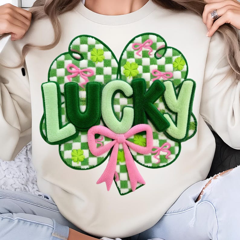 Crochet irish lucky sublimation png