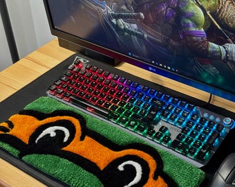 Cartoon Tufted Keyboard Mat | Fanart | Handmade
