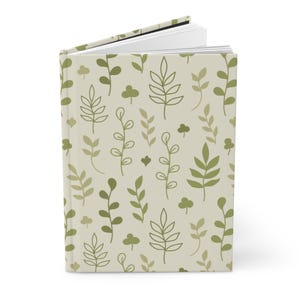 Botanical Hardcover Journal - Eco-Friendly Notebook for Nature Lovers, Floral Diary, Gift for Writers, Nature-Inspired Planning