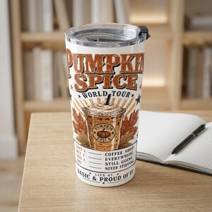 Pumpkin Patch Tumbler 20oz | Autumn Leaves, Stars, Fall Theme
