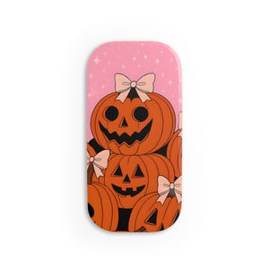 Uchwyt na telefon w kształcie dyni na Halloween, sezonowy dodatek do telefonu, uroczy uchwyt na telefon, jesienna dekoracja, prezent na „cukierek albo psikus”, prezent dla miłośników dyni