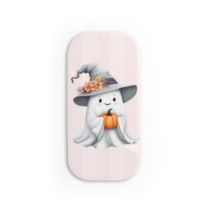 Cute Ghost Phone Grip for Halloween, Fall Decor, Cell Phone Accessory, Cute Ghost Themed Grip, Gift for Halloween Lovers