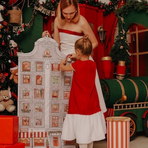 Advent Calendar - Durable Holiday Countdown - Christmas Decor - Handmade Quality - Reinforced Design - Family Tradition Gift