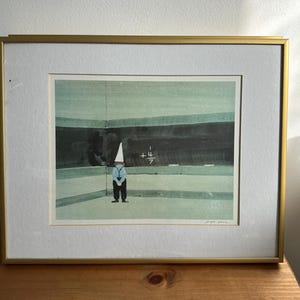 Aquarell, Limitierte Auflage, signierter Druck von Roger Haas – Vintage Kunstwerk, Kunstdruck, Signierte Kunst, Vintage Kunst