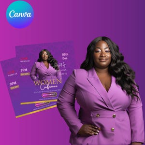 Women Conference Flyer, Women&#39;s Leadership Flyer, DIY Flyer, coaching template, event promo flyer, mastermind event flyer, business flyer