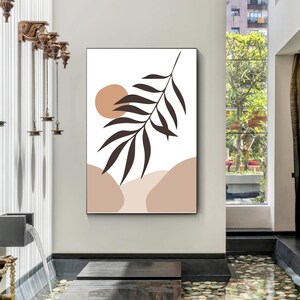 Láminas de arte abstracto bohemio: Decoración de pared moderna de mediados de siglo (descarga digital)