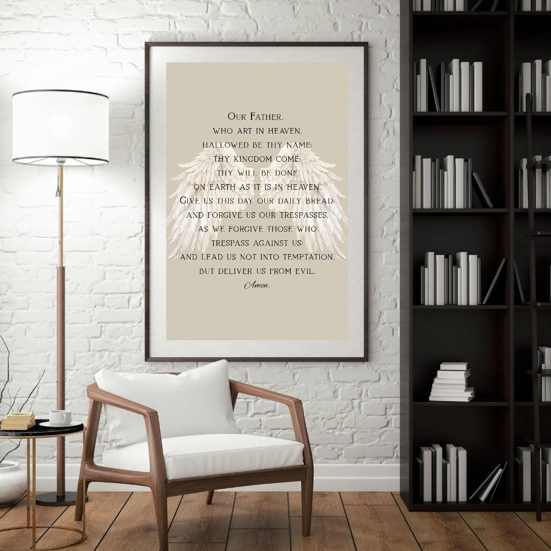 The Lord's Prayer Wall Art - Etsy