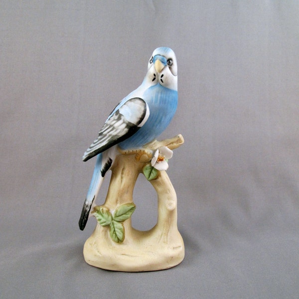 Vintage Lefton Parakeet Porcelain Figurine