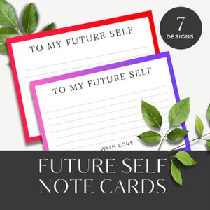 Notizen zu Mein Zukünftiges Ich | Brights Bundle | Manifestation & Selbstfürsorge Digital Printable