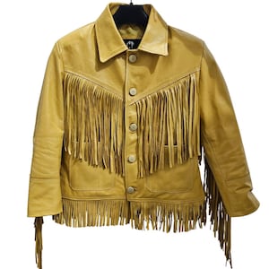 Fringe Leather Jacket for Women – Vintage Western Cowgirl Style