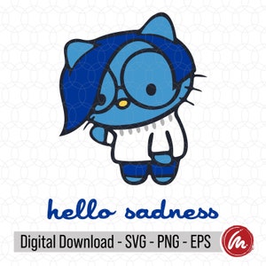 Gatito triste SVG, EPS, PNG