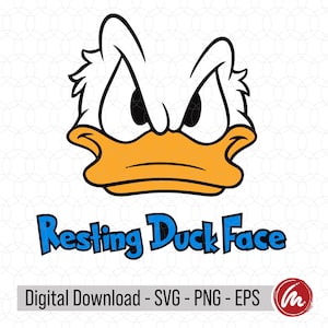 Resting Duck Face SVG, EPS, PNG