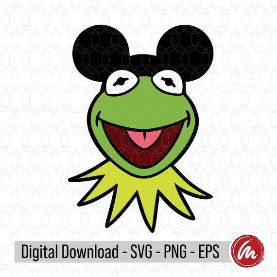 Kermit Mickey Ears SVG EPS PNG Etsy