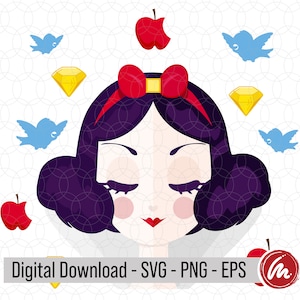 Princess - Snow White - SVG, EPS, PNG