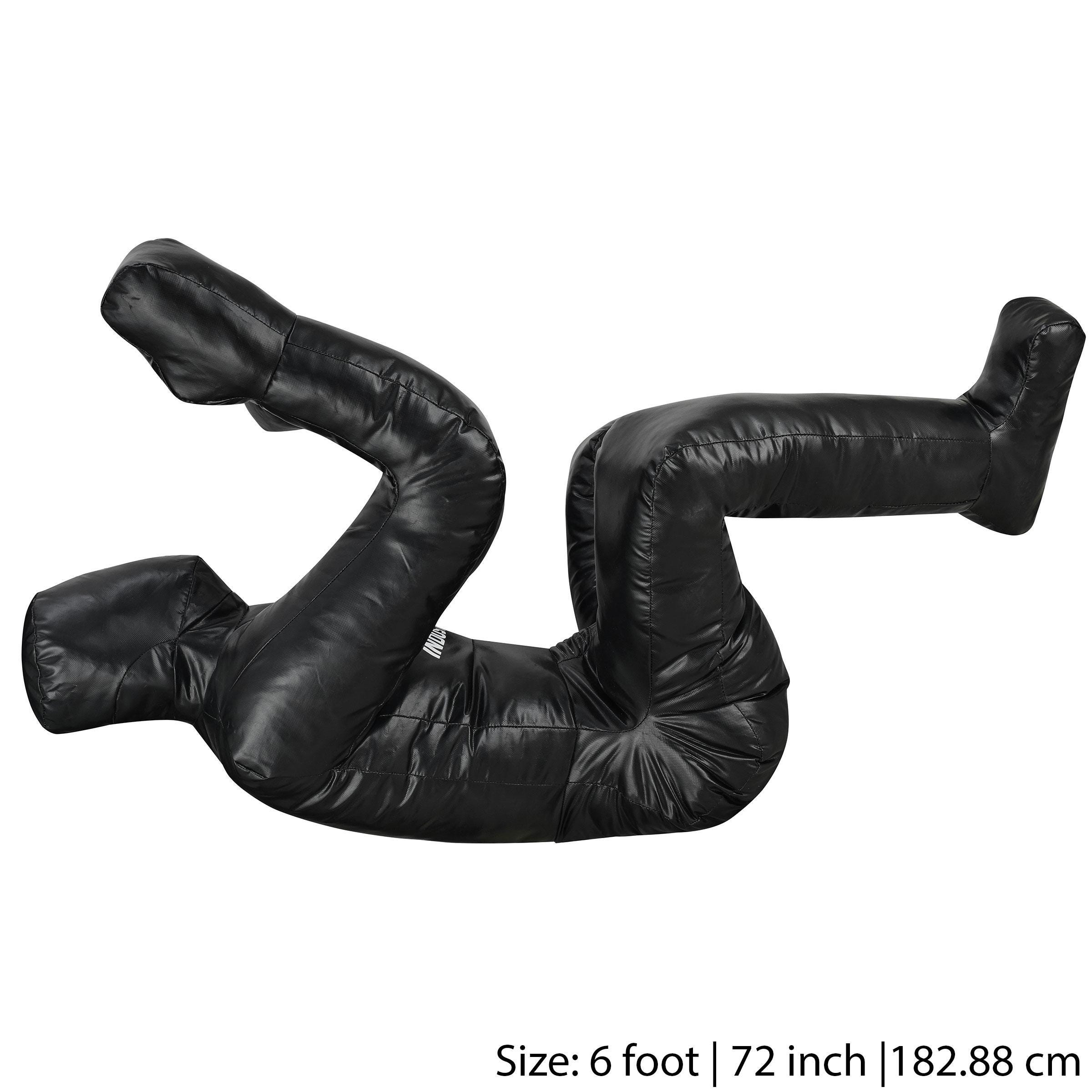 WMI Human-Shaped MMA BJJ Wrestling Grappling Dummy – Durable 100% Vinyl Training Partner for Fight, Attack & Practice – Unfilled Dummy