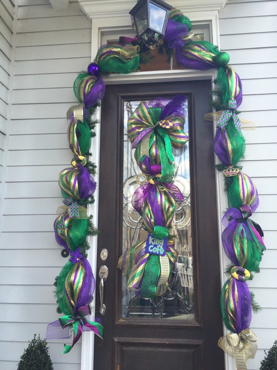 New Orleans Mardi Gras Garland 16 ft Etsy