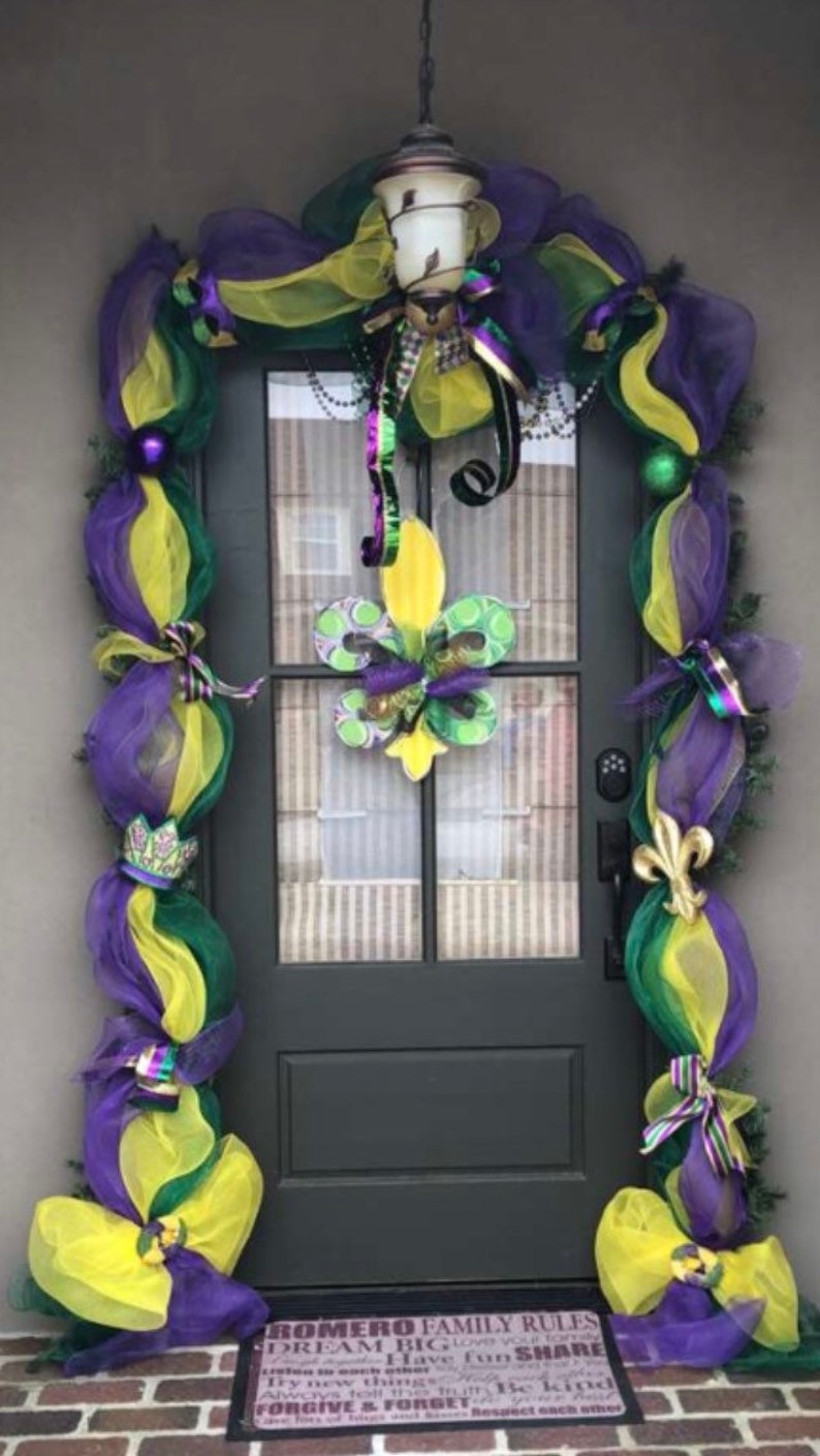 New Orleans Mardi Gras Garland Year-end Fashionable annual account 18 ft