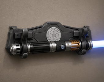 Star Wars Wall-Mounted Holder — Jedi Order & Galactic Empire | Lightsaber Display, Key Hook, Coat | Robe Rack | 3D Printed Sci-Fi Home Décor