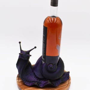 Snail Wine Bottle Holder - Personalize With your Name or Favorite Saying