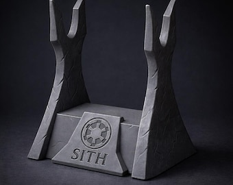 Personalized Sith Lightsaber Display Stand – 3D Printed Saber Holder – Sci-Fi Collector Stand