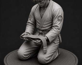Martial Arts Belt Ceremony Pen Holder – 3D Printed Desk Display Statue