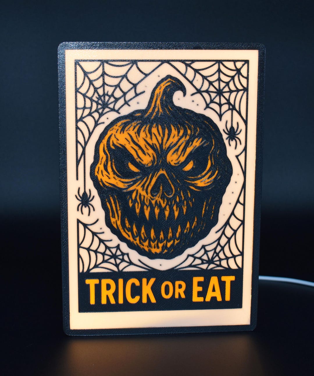 Halloween LED Lightbox – Spooky Table or Wall Art, USB Powered - Etsy