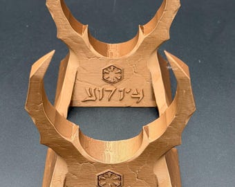 Sith-Inspired Lightsaber Display Stand – Dark Sci-Fi Saber Holder – 3D Printed Collector Stand