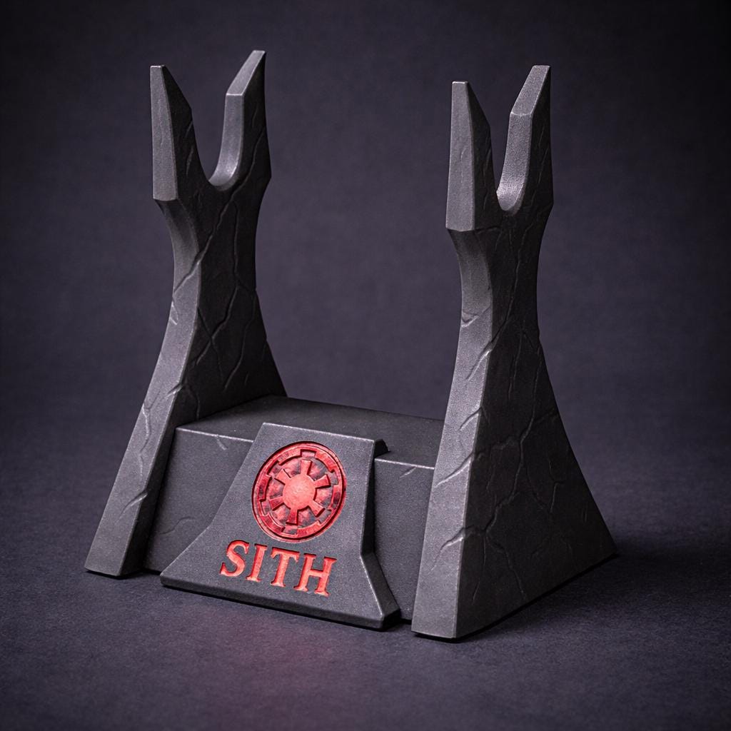 Personalized Sith Lightsaber Display Stand – 3D Printed Saber Holder ...