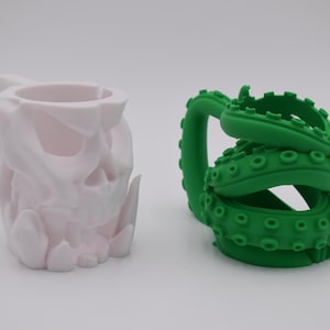 3D Printed Can Holders - Skull & Tentacle Can Holders