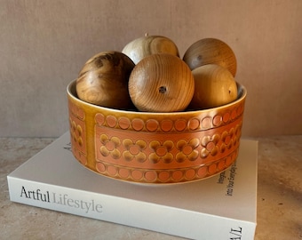 Hornsea Saffron vintage fruit bowl