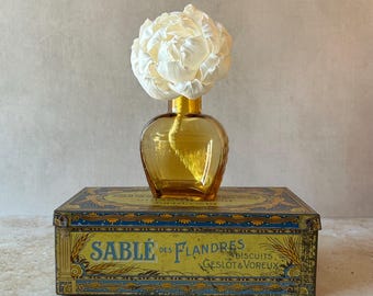 Fragrance Diffuser set Antique Golden Amber Bottle