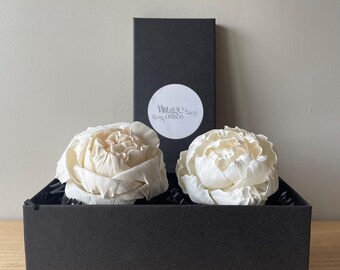 Two Solawood Diffuser flowers