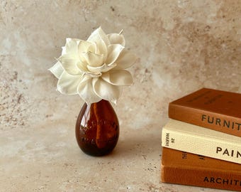 Fragrance Diffuser set Antique Valentines Amber bottle