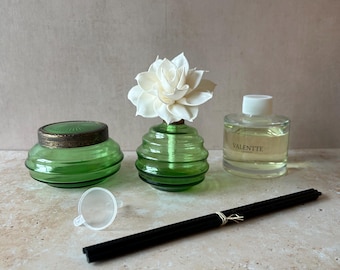 Fragrance Diffuser set Antique Emerald Green