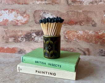 Hornsea Heirloom Lakeland Green Match Pot and Extra Large Matches