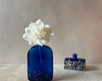 Vintage fragrance diffuser set handmade Vidrios de Levante bottle