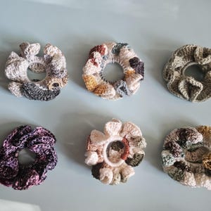 Handmade Crochet Scrunchies – Soft, Stylish & Stretchy Hair Accessories
