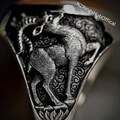 Natural Yemeni Zard Aqeeq Ring 925 Sterling Silver Yellow Agate Ring For Men product logo